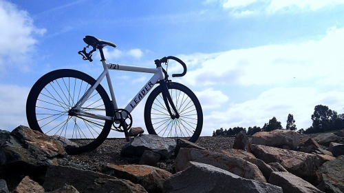 Bicycle On Rock Image